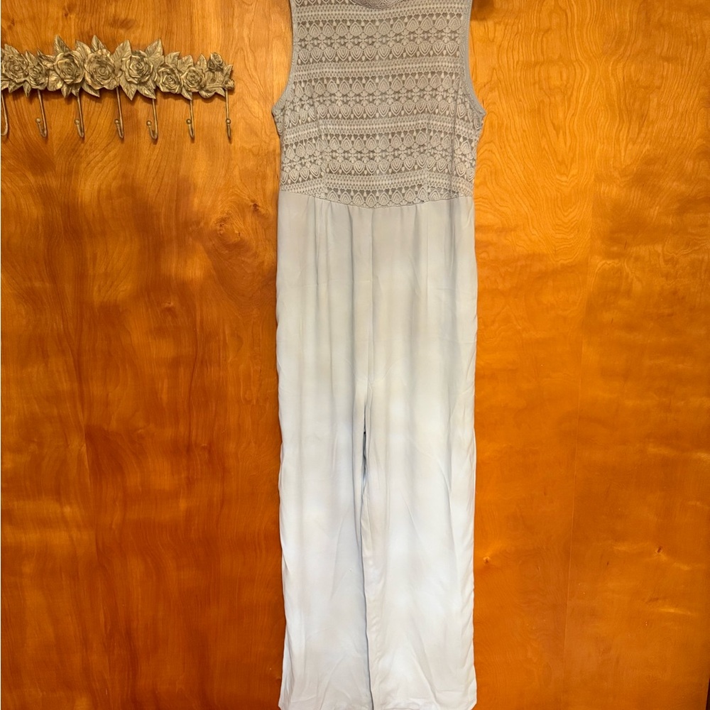 Elegant Sleeveless Tiffany Blue Jumpsuit
